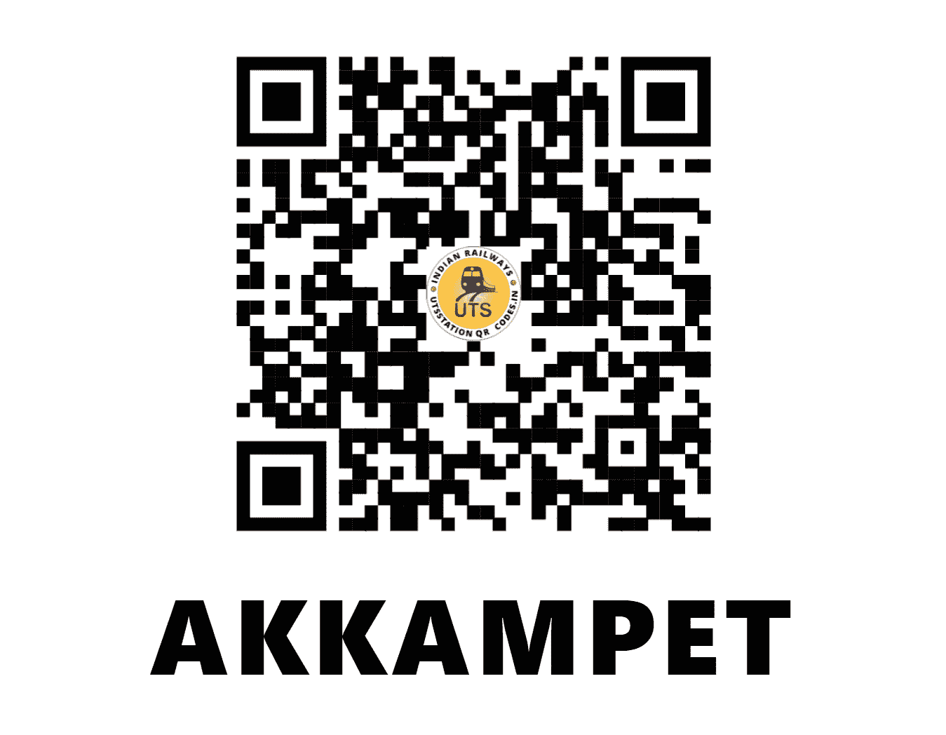 UTS QR Code for AKKAMPET - AKAT - SR (ANDHRA PRADESH)